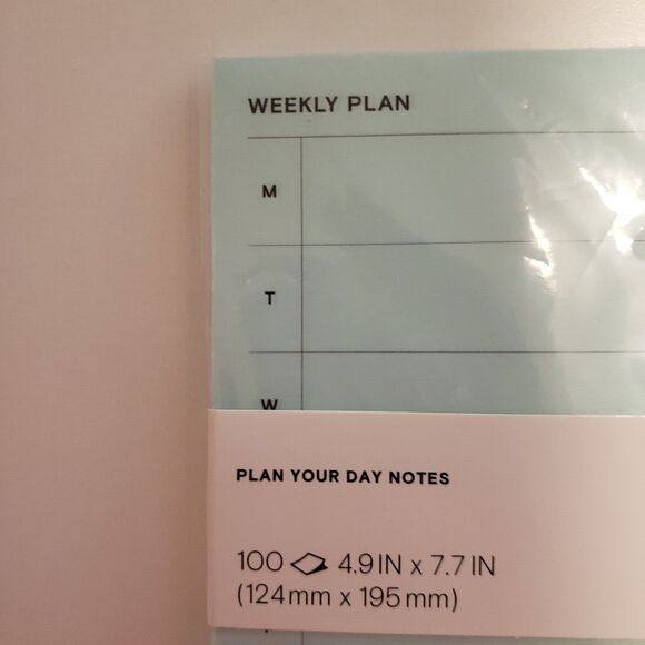 Noted By Post-It Planning Notes Plan your day Pale Green 100 sheets 4.9x7.7 - Picture 4 of 10